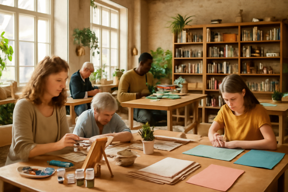 participez aux ateliers créatifs de dalbe et libérez votre créativité ! que vous soyez débutant ou artiste confirmé, venez explorer différentes techniques artistiques et éveiller votre sens artistique dans une ambiance conviviale et inspirante.