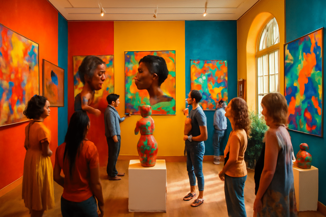 découvrez l'exposition enchanteresse 'koulè samblé', mettant en lumière les œuvres exceptionnelles de femmes artistes. plongez dans un univers créatif riche en couleurs et en émotions, où chaque pièce raconte une histoire unique et inspirante.