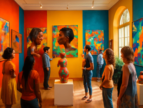 découvrez l'exposition enchanteresse 'koulè samblé', mettant en lumière les œuvres exceptionnelles de femmes artistes. plongez dans un univers créatif riche en couleurs et en émotions, où chaque pièce raconte une histoire unique et inspirante.