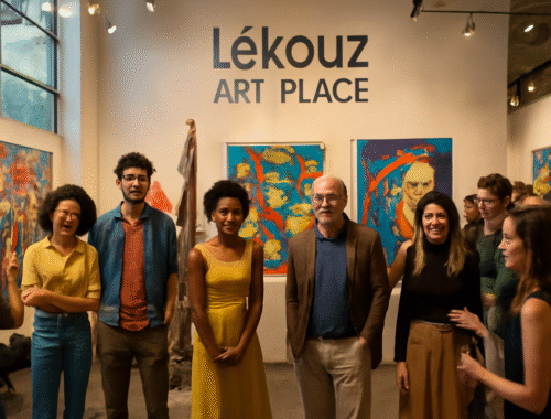 découvrez l'inauguration du lékouz art place, un espace dédié à la créativité qui présente une exposition collective mettant en lumière le talent d'artistes émergents et établis. plongez dans un univers artistique riche et varié lors de cet événement incontournable.