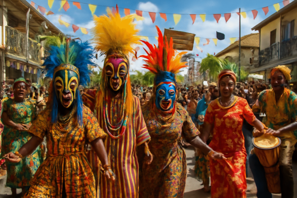 rejoignez-nous pour la semaine culturelle africaine en guadeloupe, une célébration vibrante des masques et du carnaval du 28 février au 6 mars. immersion dans la richesse des traditions africaines à travers des spectacles, des ateliers et des défilés colorés. ne manquez pas cet événement festif et enrichissant !