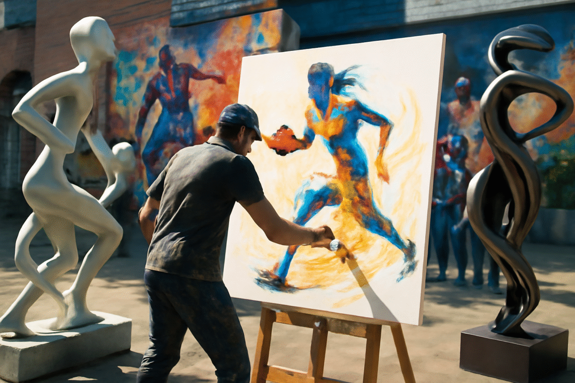 découvrez comment le sport inspire les artistes contemporains à travers des créations innovantes et captivantes. plongez dans l'univers où l'énergie du sport se mêle à la créativité, redéfinissant ainsi les frontières de l'art moderne.