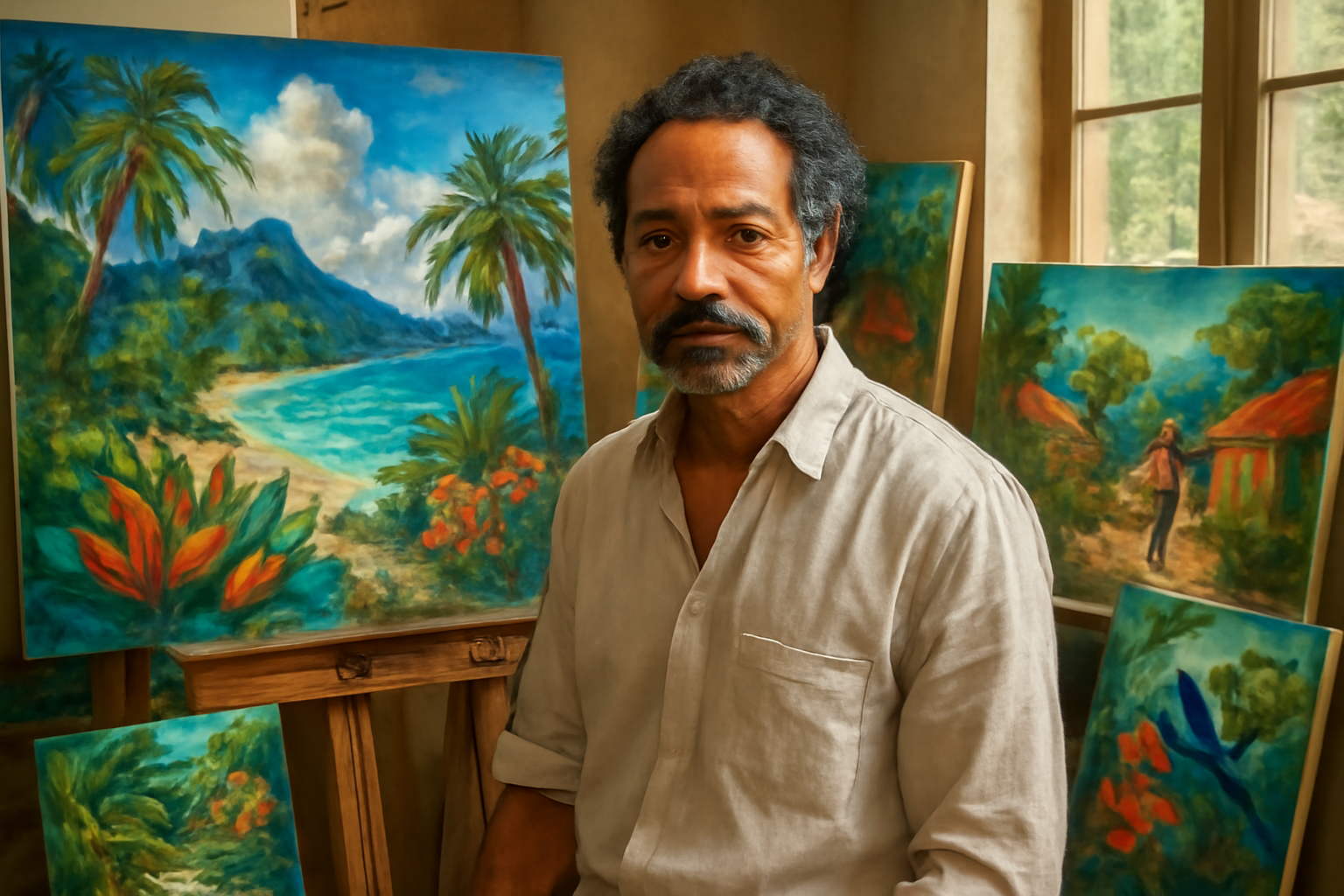 découvrez guillon lethière, un artiste talentueux originaire de la guadeloupe, dont les œuvres capturent l'essence et la richesse de sa culture. plongez dans son univers artistique unique et explorez l'influence de ses racines caribéennes sur son travail.