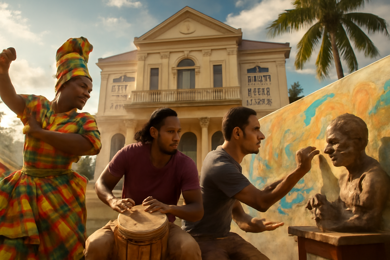 découvrez comment des artistes guadeloupéens unissent leurs forces pour préserver un centre culturel en péril, alliant créativité et engagement communautaire pour protéger le patrimoine artistique de la région.