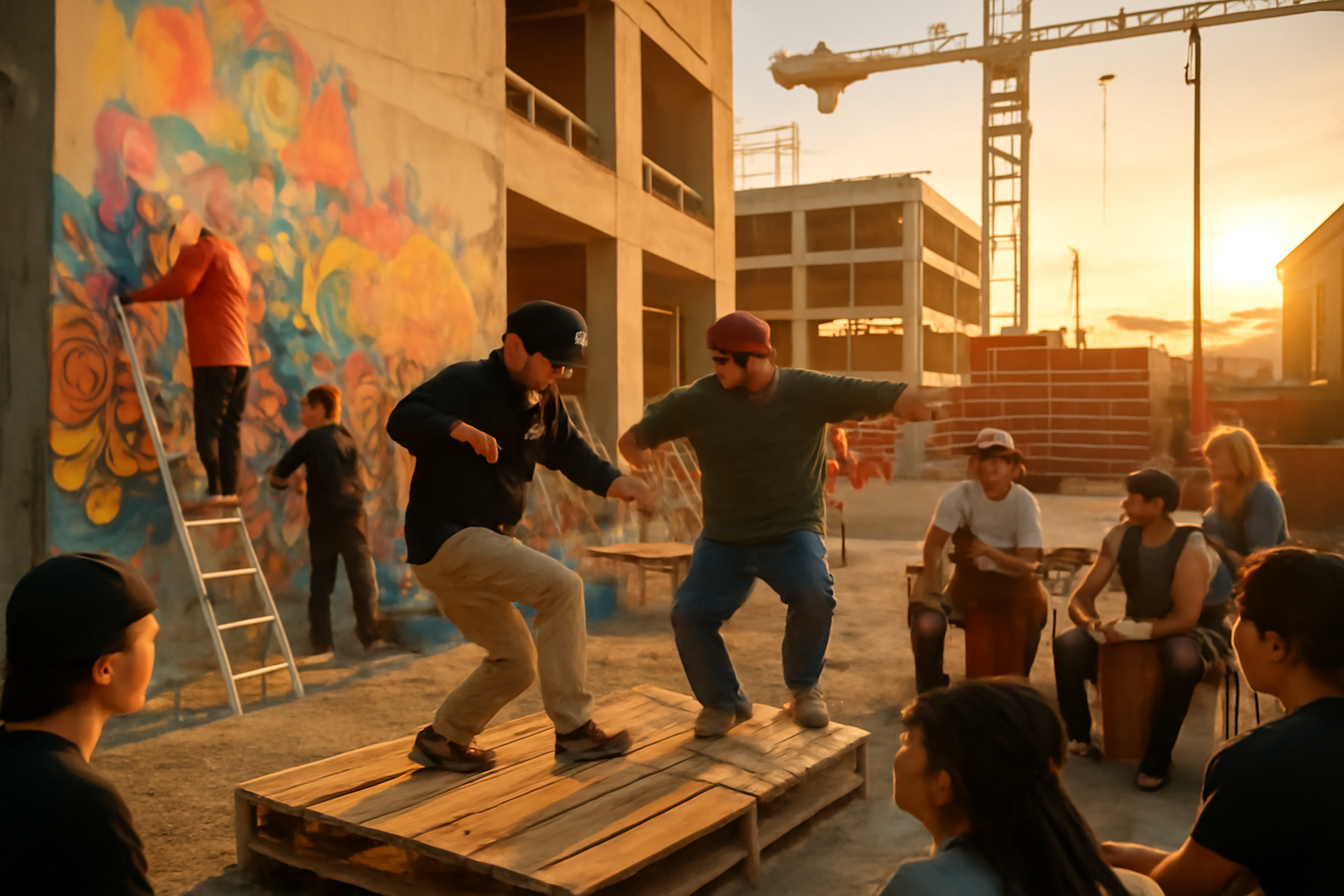 revivez les moments forts du week-end dernier où la culture urbaine a envahi le chantier du centre des arts, transformant l'espace en un véritable festival de créativité et d'expression artistique.