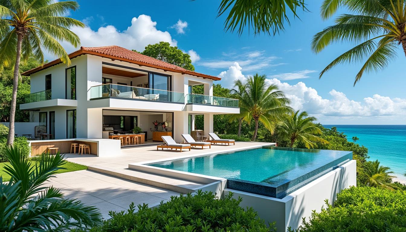 découvrez le luxe d'un séjour inoubliable dans une villa d'exception avec piscine à saint-françois. avec ibaia immobilier, profitez du confort, de l'élégance et des paysages magnifiques de cette destination de rêve.