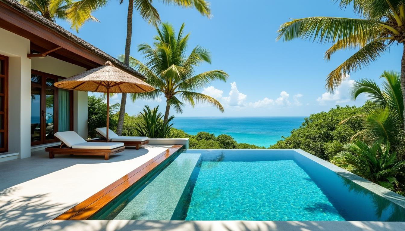 découvrez le luxe d'un séjour inoubliable dans une villa d'exception avec piscine à saint-françois. ibaia immobilier vous invite à profiter d'un cadre idyllique et de prestations haut de gamme pour des vacances mémorables.