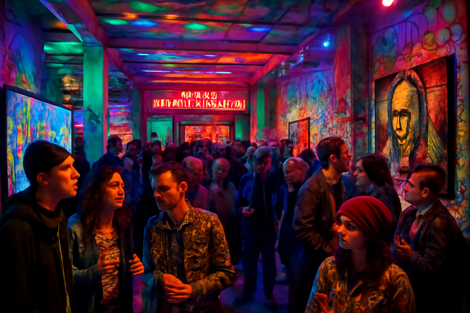 découvrez la nuit blanche à la galerie d’art bauloise rabouan-moussion, un événement unique qui met à l'honneur la contre-culture à travers des œuvres audacieuses et novatrices. plongez dans un univers artistique vibrant où créativité et provocation se rencontrent.